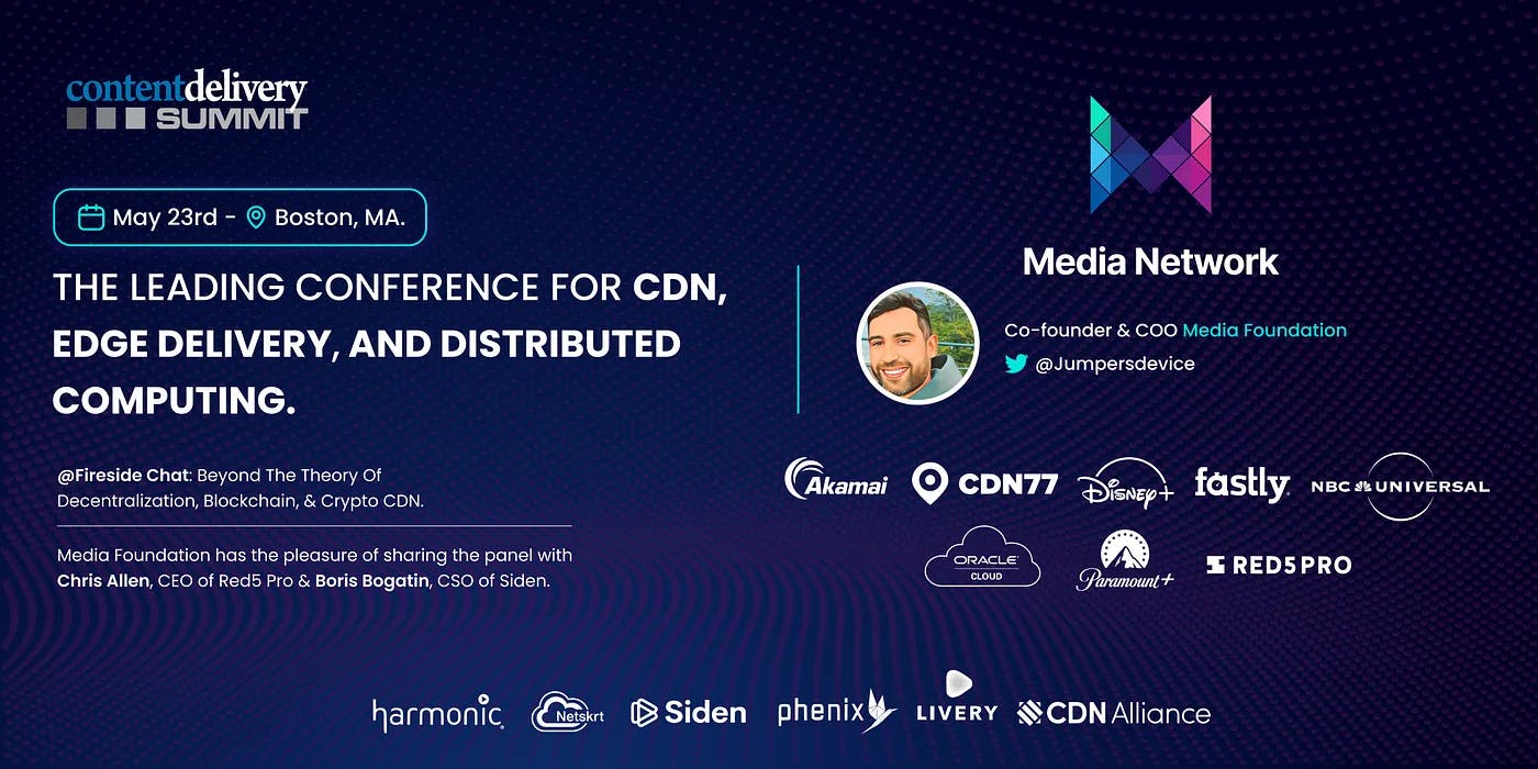 Media Network's Fireside Chat at Content Delivery Summit